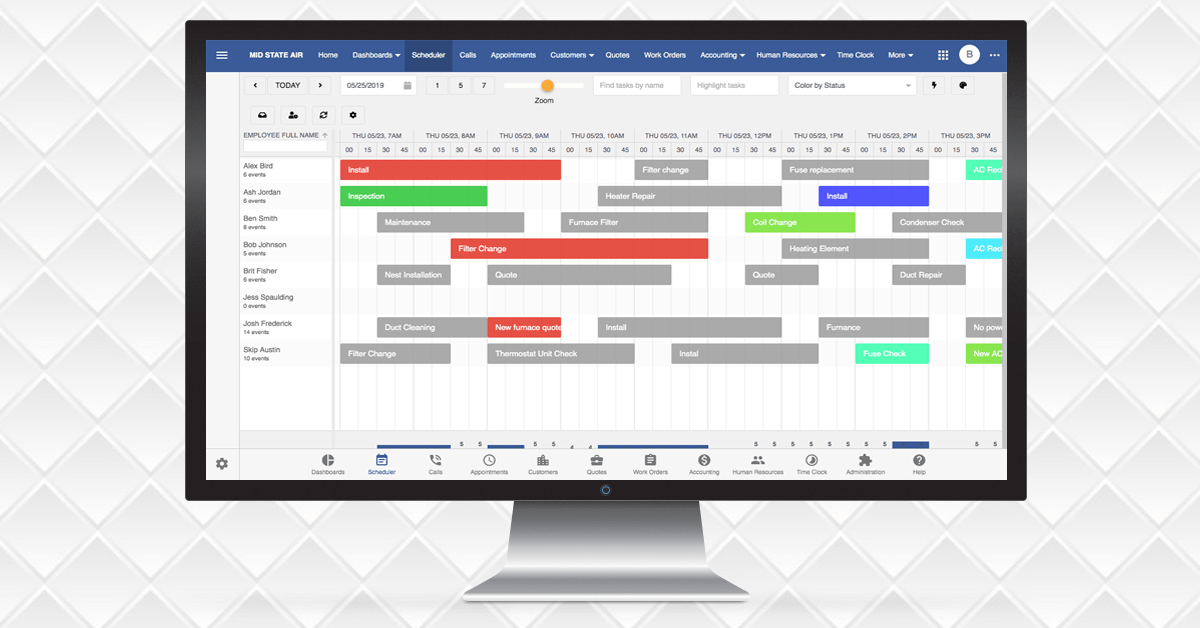 Bryntum Scheduler + Smart Service 365