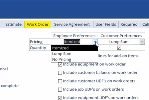 Smart Service Pricing Display Options