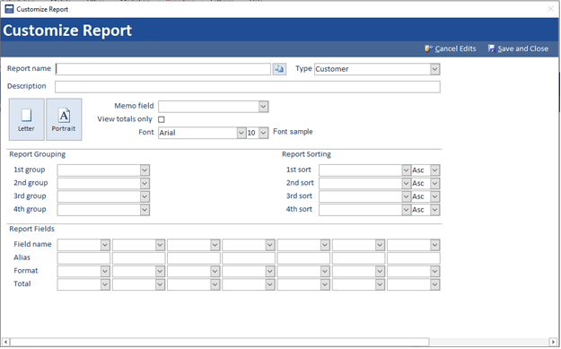 Field Service Custom Reports