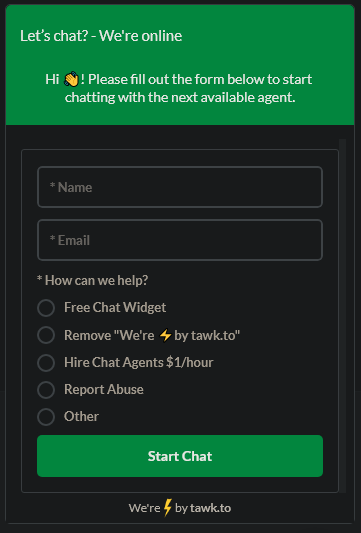 Tawk.to Chatbot