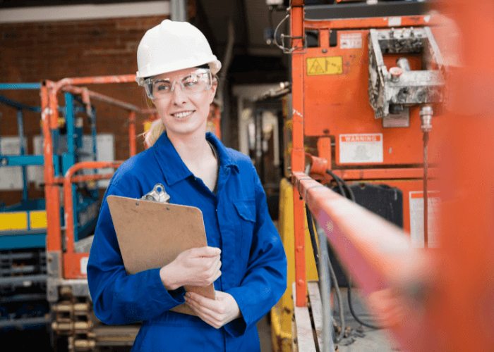 woman field service technician